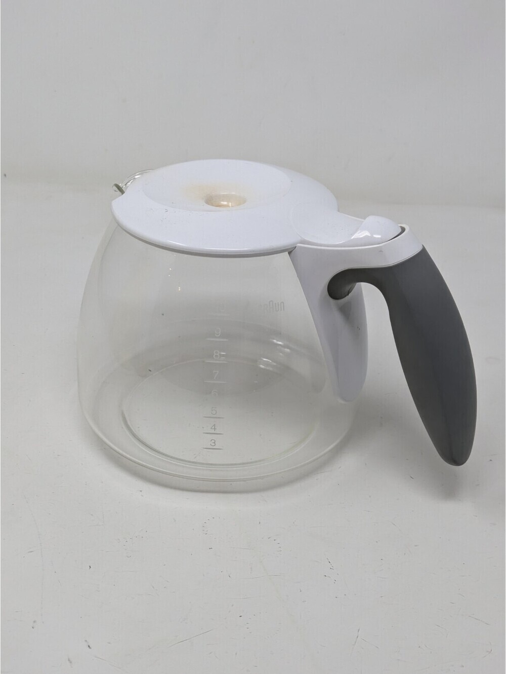 Braun KFK500 Glass 10 cup Carafe Pot for KF510, KF520, KF540, KF560 WHITE